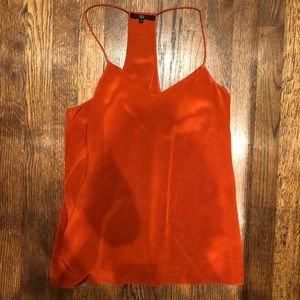 Tibi Silk Top - Burnt Orange